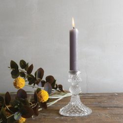 Glass Candlestick Harlequin (Assorted)