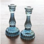 Glass Candlestick Tilda Ink