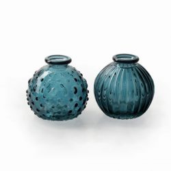 Blue Jive Round Vase