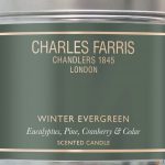 Charles Farris Winter Evergreen Tin Candle