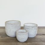 Cliff Pot Round Beige