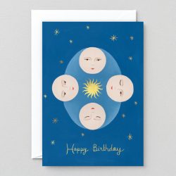 Happy Birthday Moons & Stars Card