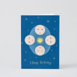 ‘Happy Birthday Moons & Stars’ Card