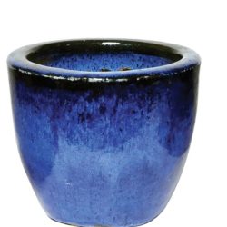 Glazed Egg Pot – Blue