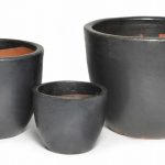 Glazed Egg Pot – Matt Black