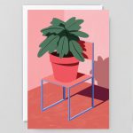 ‘Plant & Chair Art’ Card