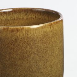 Tabo cup ochre – h10xd7,5cm