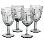 Grey Face Wine Glasses