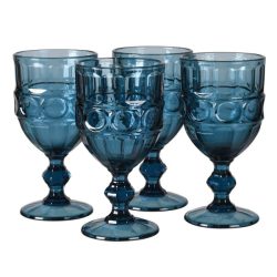 Blue Wine Goblets