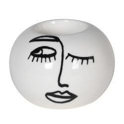 Face Round Candle Holder