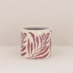 Dusky Mauve Branch Stoneware Pot Cover