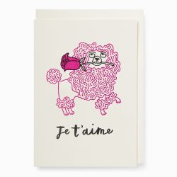 Poodle Je T’aime Card