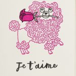 Poodle Je T’aime Card