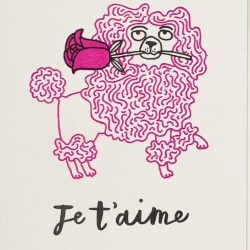 Poodle Je T’aime Card