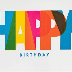 ‘Happy Birthday’ card by Pressink