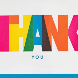 ‘Thank You’ Card by Pressink