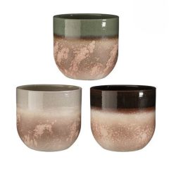 Nora pot round vulcano 3 Assorted