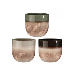 Nora pot round vulcano 3 Assorted