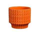Lauria pot round orange – h6xd7,5cm