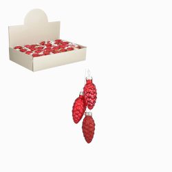 Ornament Pine Cone – Red