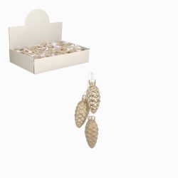 Ornament pine cone – Champagne