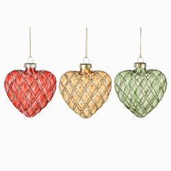 Ornament Heart – Red Green Gold