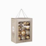 Bauble Glass Champagne 26 pcs