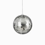 Ornament mirror ball silver 15cm