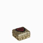 Jewel-box square heart champagne