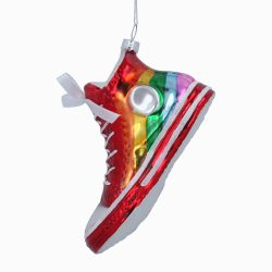 Rainbow Glass Shoe