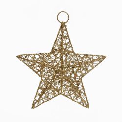 Gold Wire Mesh 5-Point Star