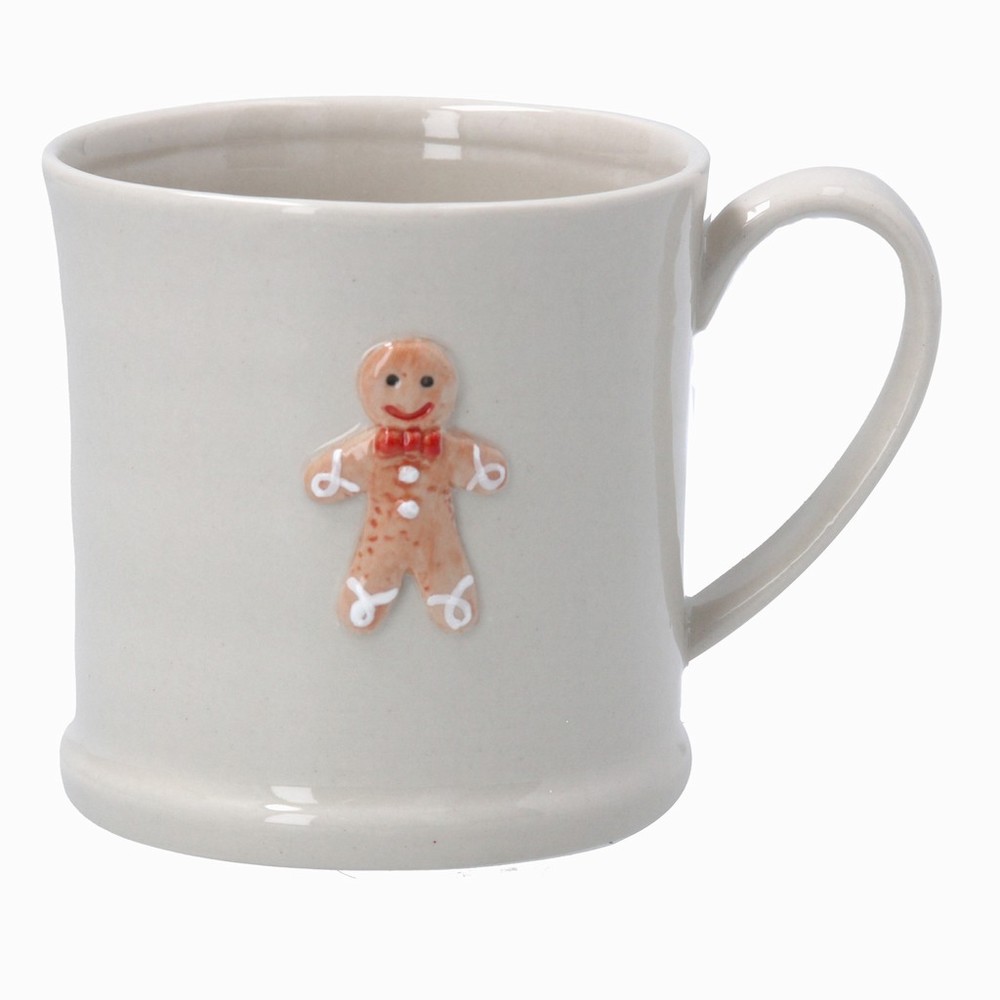 Stoneware Mini Mug w Gingerbread Man