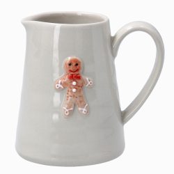 Stoneware Mini Jug w Gingerbread Man