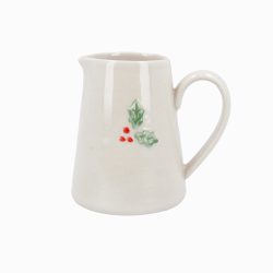 Stoneware Mini Jug w Holly