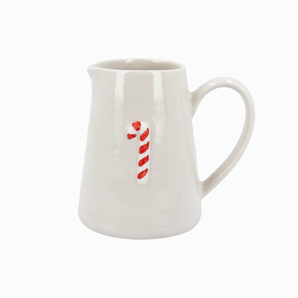 Ceramic Mini Jug w Candy Cane