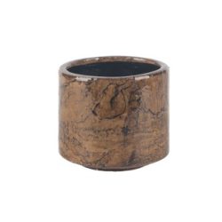 Fracture Pot – Black Brown