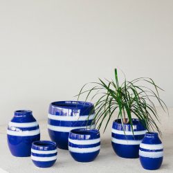 Saffron Vase – Cobalt