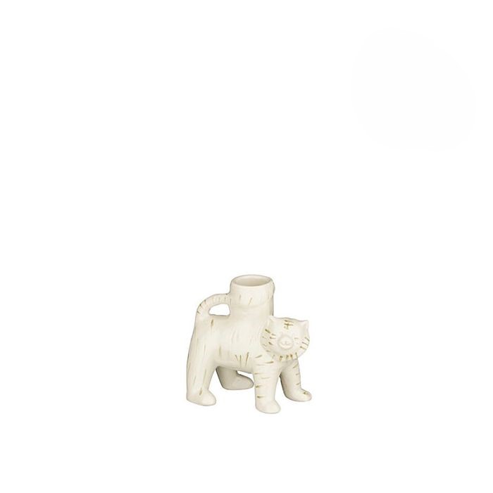 Candleholder tiger - Cream - Image 2