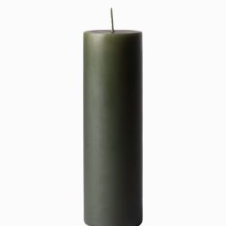 Pillar Candle – Deep Olive