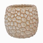 Natural Stoneware Pot – Crater