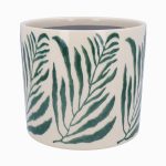 Branch Stoneware Pot – Green