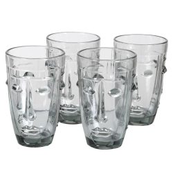 Grey Face Water Glasses