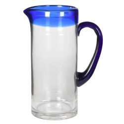 Blue Rim Pitcher