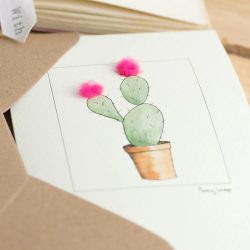 Mini Cactus Bunny Ears Card