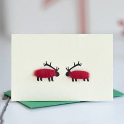 Sheepdeer Mini Christmas Card