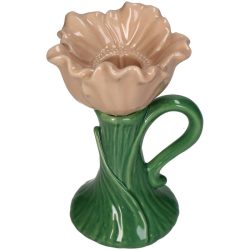 Candle Stick Poppy Fine Earthenware – Peach