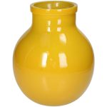 Vase Recycled Glass – Yellow