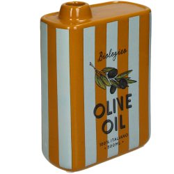Vase Olive Oil Stripes Fine Earthenware