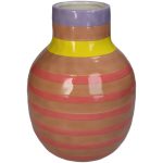 Vase Stripe Dolomite – Pink 24.5cm