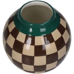 Vase Checker Dolomite – Multi 16cm